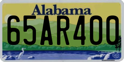 AL license plate 65AR400