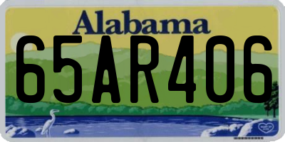 AL license plate 65AR406