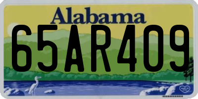 AL license plate 65AR409