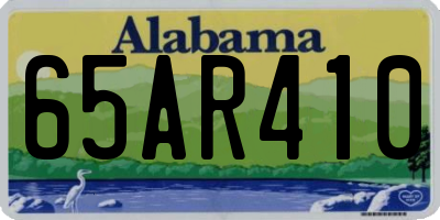 AL license plate 65AR410