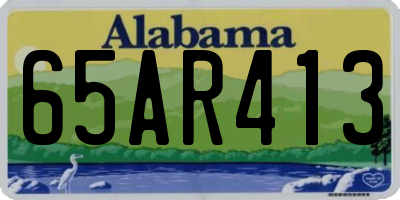 AL license plate 65AR413