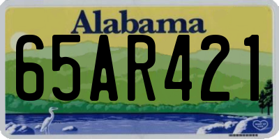 AL license plate 65AR421