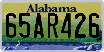 AL license plate 65AR426
