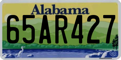 AL license plate 65AR427