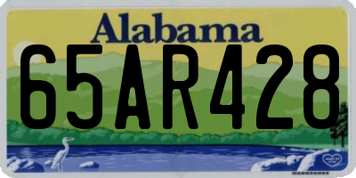 AL license plate 65AR428