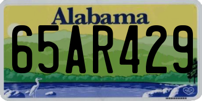 AL license plate 65AR429