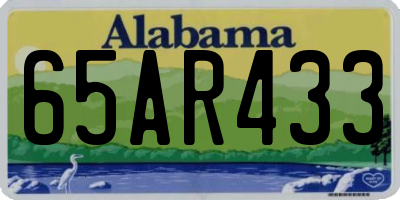 AL license plate 65AR433