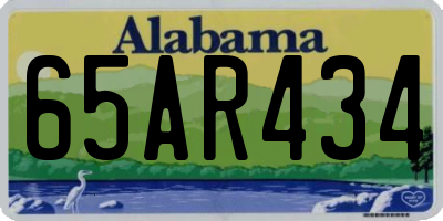 AL license plate 65AR434