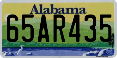 AL license plate 65AR435