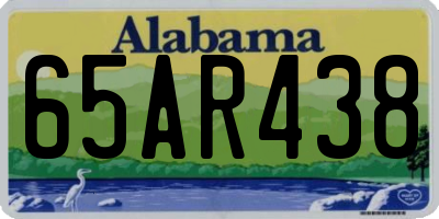AL license plate 65AR438