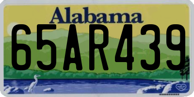 AL license plate 65AR439
