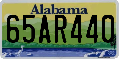 AL license plate 65AR440