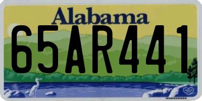 AL license plate 65AR441