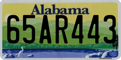 AL license plate 65AR443