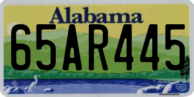 AL license plate 65AR445
