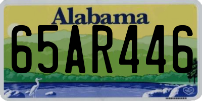 AL license plate 65AR446