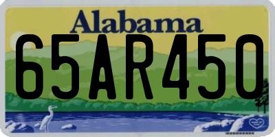 AL license plate 65AR450