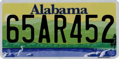 AL license plate 65AR452