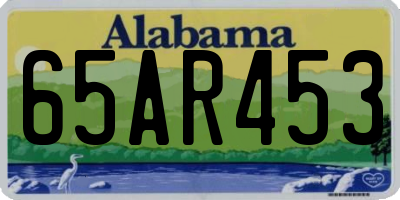 AL license plate 65AR453