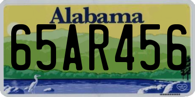 AL license plate 65AR456