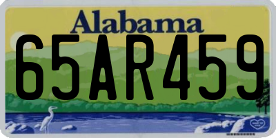 AL license plate 65AR459