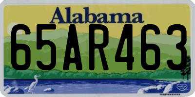 AL license plate 65AR463