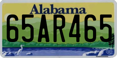 AL license plate 65AR465