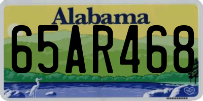 AL license plate 65AR468
