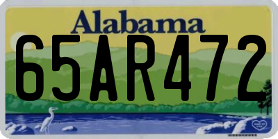 AL license plate 65AR472