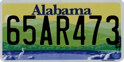 AL license plate 65AR473