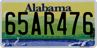 AL license plate 65AR476