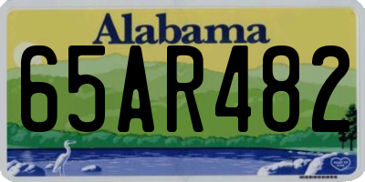 AL license plate 65AR482