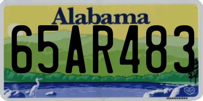AL license plate 65AR483