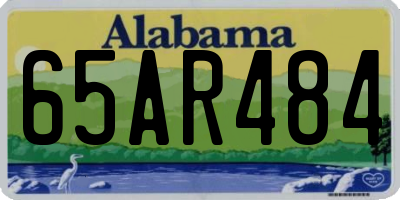 AL license plate 65AR484