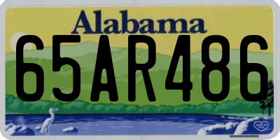 AL license plate 65AR486