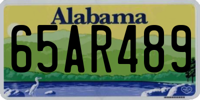AL license plate 65AR489