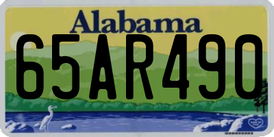 AL license plate 65AR490