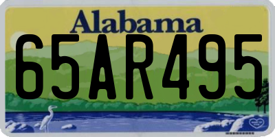 AL license plate 65AR495