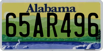 AL license plate 65AR496