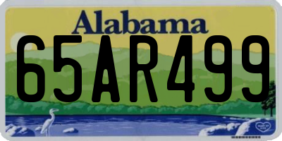 AL license plate 65AR499