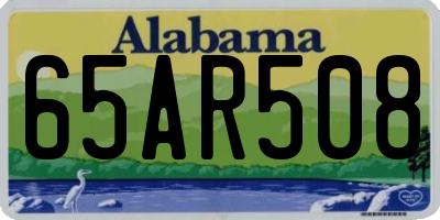 AL license plate 65AR508