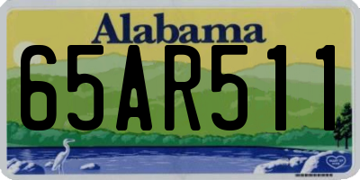 AL license plate 65AR511