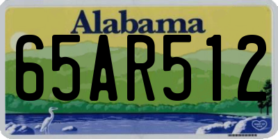 AL license plate 65AR512
