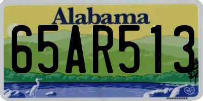 AL license plate 65AR513