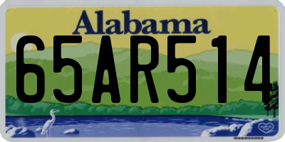 AL license plate 65AR514