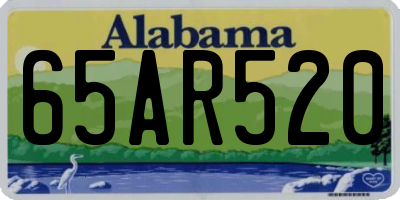 AL license plate 65AR520