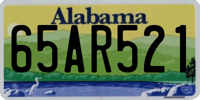 AL license plate 65AR521