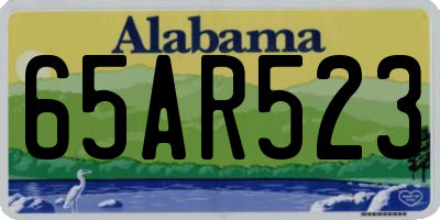 AL license plate 65AR523
