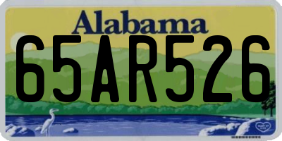 AL license plate 65AR526