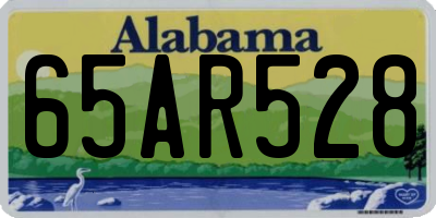 AL license plate 65AR528